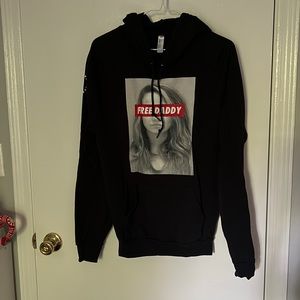 FREE DADDY black hoodie with Barstool logo.